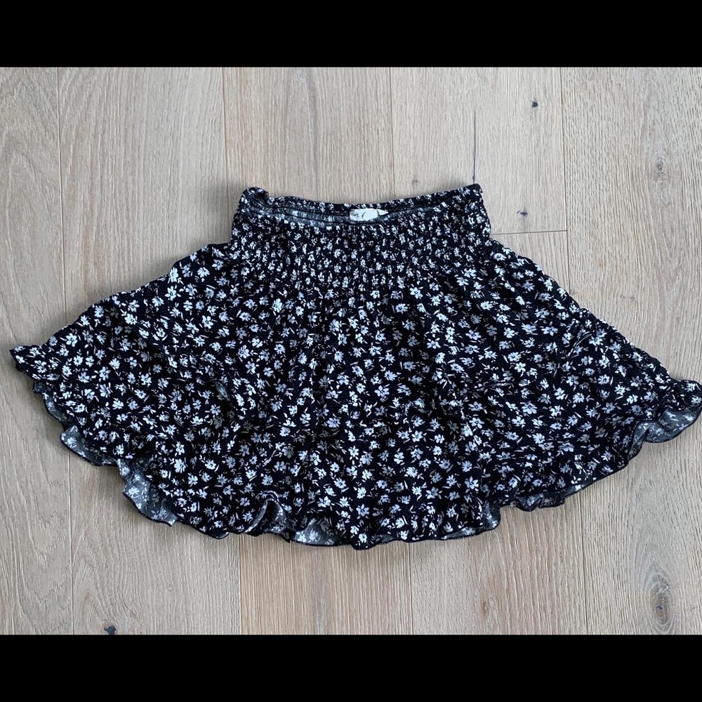 PACSUN black and white floral skirt